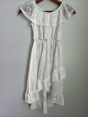 Beautees | Girls’ Off White Lace Ruffle Dress #7950T30 Size 8